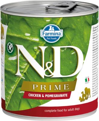 Farmina N&D Prime Canned Dog Food, Chicken & Pomegranate, Adult, 10-oz