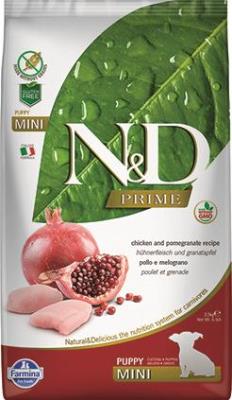Farmina N&D Prime Dry Dog Food, Chicken & Pomegranate, Puppy, Mini, 26.5-lb