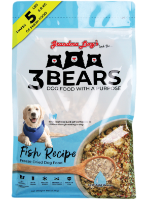 Grandma Lucy and the 3 Bears Fish Freeze-Dried Dog Food, 1-lb