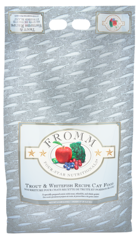 Fromm Four-Star Dry Cat Food, Trout & Whitefish, 15-lb