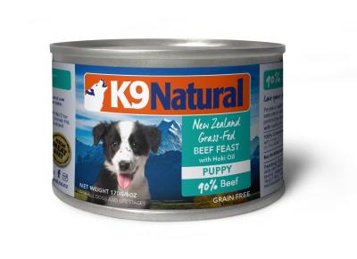 K9 Natural Puppy Beef Feast Canned Dog Food, 6-oz