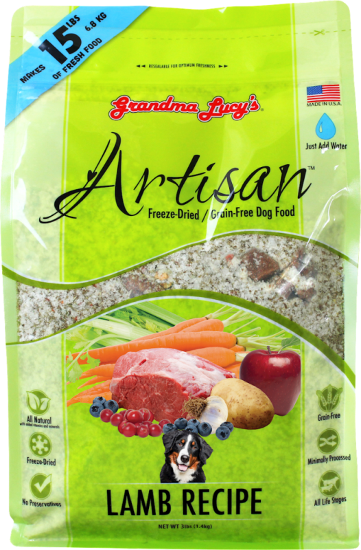 Grandma Lucy's Artisan Lamb Freeze-Dried Dog Food, 3-lb