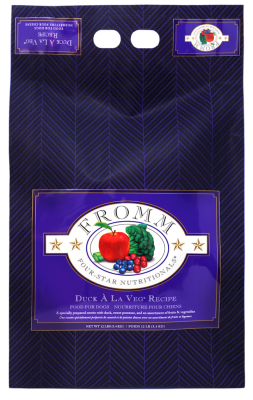 Fromm Four-Star Dry Dog Food, Duck A La Veg, 12-lb