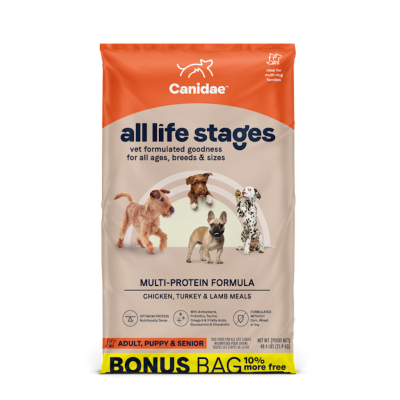 Canidae All Life Stages Dry Dog Food, Multi-Protein, 48.4-lb