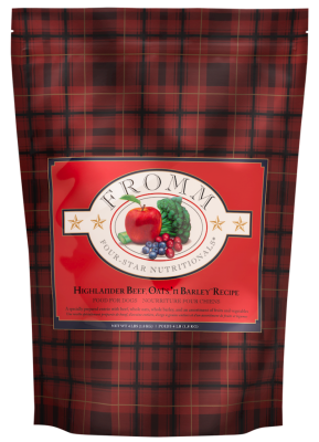 Fromm Four-Star Dry Dog Food, Highlander Beef, Oats 'n Barley, 4-lb