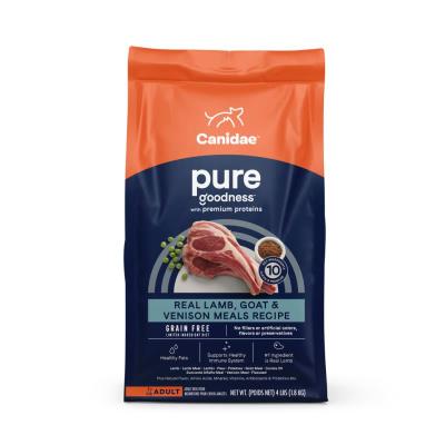 Canidae Pure Grain Free Dry Dog Food, Lamb, Goat & Venison, 4-lb