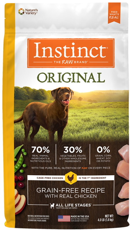 Instinct Original Dry Dog Food, Chicken, 4-lb