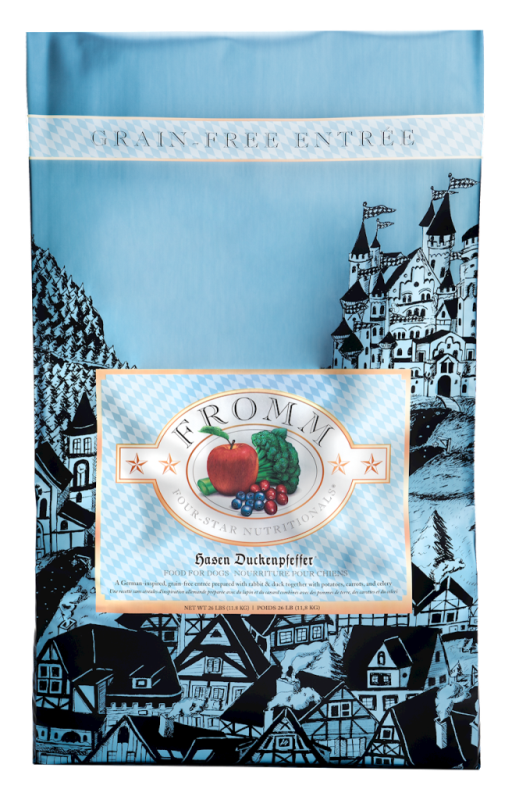 Fromm Four-Star Dry Dog Food, Hasen Duckenpfeffer, 26-lb
