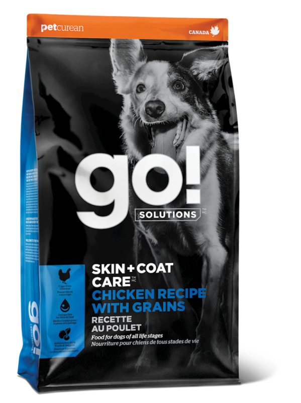 Go! Solutions Skin + Coat Care Dry Dog Food, Chicken & Grains, 3.5-lb
