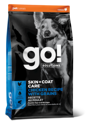Go! Solutions Skin + Coat Care Dry Dog Food, Chicken & Grains, 3.5-lb