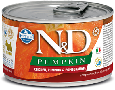 Farmina N&D Pumpkin Canned Dog Food, Chicken Pumpkin & Pomegranate, Adult, 4.9-oz
