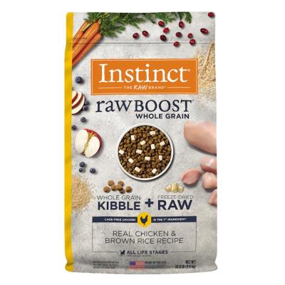 Instinct Raw Boost Whole Grain Dry Dog Food, Chicken & Brown Rice, 20-lb