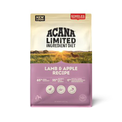 Acana Singles Limited Ingredient Diet Dry Dog Food, Lamb & Apple, 4.5-lb