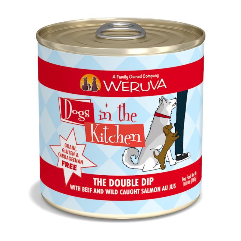 Dogs in the Kitchen Originals Canned Dog Food, The Double Dip, Beef & Salmon, 10-oz