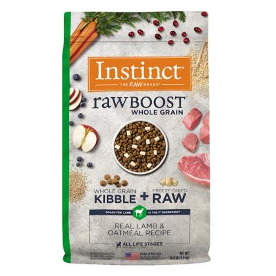 Instinct Raw Boost Whole Grain Dry Dog Food, Lamb & Oatmeal, 20-lb