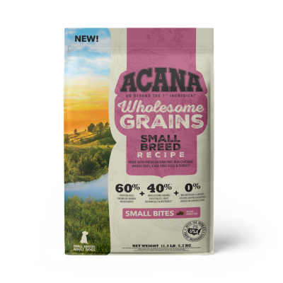 Acana Wholesome Grains Dry Dog Food, Small Breed, 11.5-lb