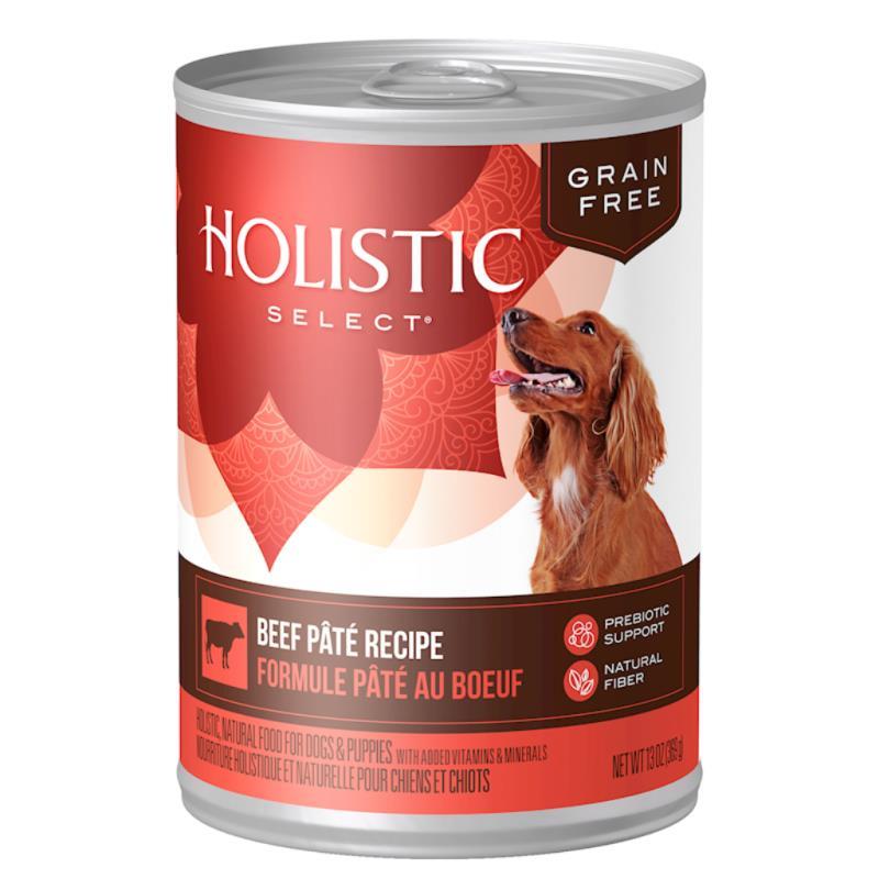 Holistic Select Canned Dog Food, Beef, 13-oz