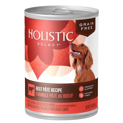 Holistic Select Canned Dog Food, Beef, 13-oz