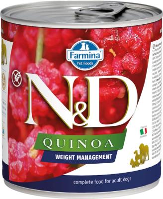 Farmina N&D Quinoa Canned Dog Food, Weight Management, Lamb, 10-oz