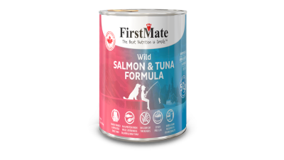 FirstMate 50/50 Grain-Free Canned Dog Food, Salmon & Tuna, 12.2-oz