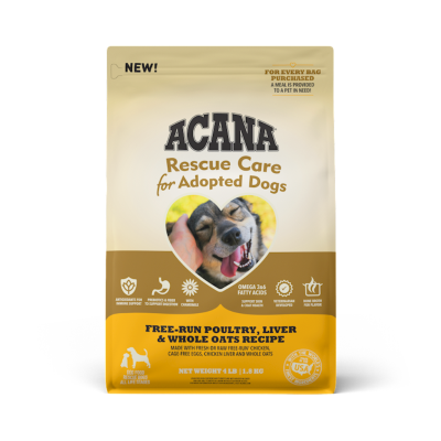 Acana Rescue Care Dry Dog Food, Free-Run Poultry, Liver & Whole Oats, 4-lb