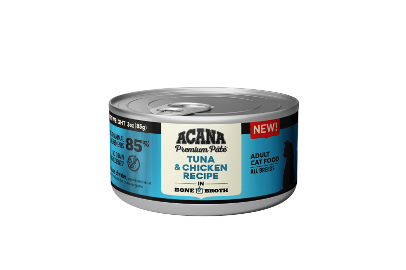 Acana Premium Pate Canned Cat Food, Tuna & Chicken, 3-oz