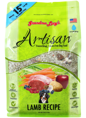 Grandma Lucy's Artisan Lamb Freeze-Dried Dog Food, 3-lb