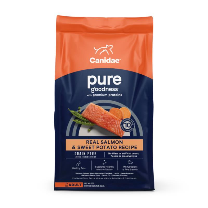 Canidae Pure Grain Free Dry Dog Food, Salmon & Sweet Potato, 12-lb