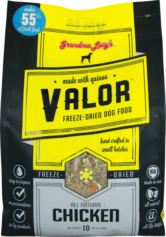 Grandma Lucy's Valor Chicken & Quinoa Freeze-Dried Dog Food, 10-lb
