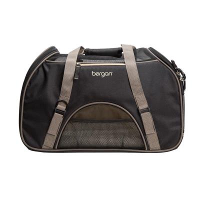 Bergan Comfort Pet Carrier, Black & Grey, 19 x 10 x 13
