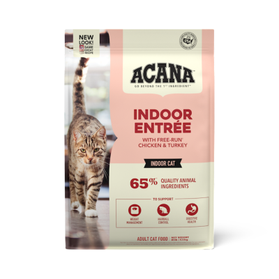 Acana Dry Cat Food, Indoor Entree, 10-lb
