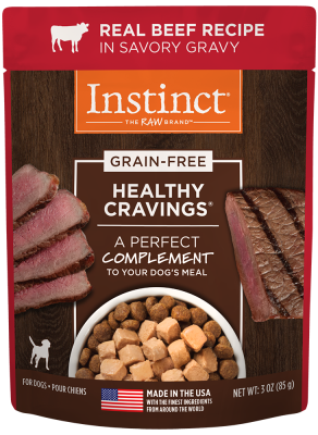 Instinct Healthy Cravings Wet Dog Food Topper, Beef, 3-oz
