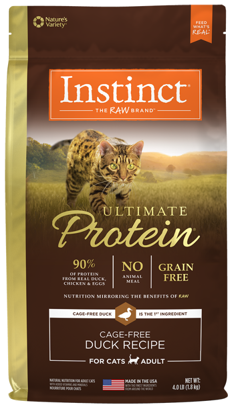 Instinct Ultimate Protein Dry Cat Food, Duck, 4-lb