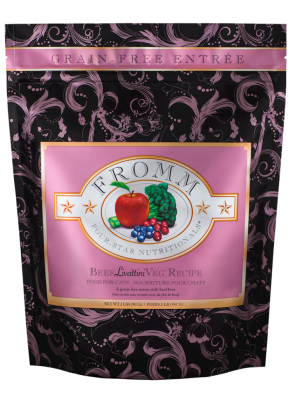 Fromm Four-Star Dry Cat Food, Beef Livattini Veg, 2-lb