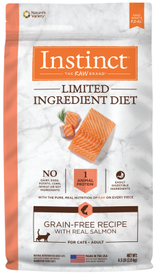 Instinct Limited Ingredient Diet Dry Cat Food, Salmon, 4.5-lb