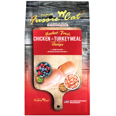 Fussie Cat Market Fresh Dry Cat Food, Chicken & Turkey, 10-lb