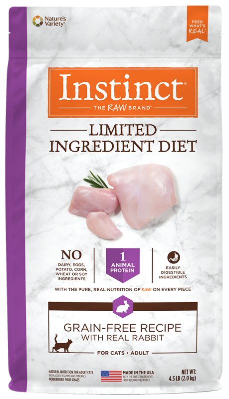 Instinct Limited Ingredient Diet Dry Cat Food, Rabbit, 4.5-lb