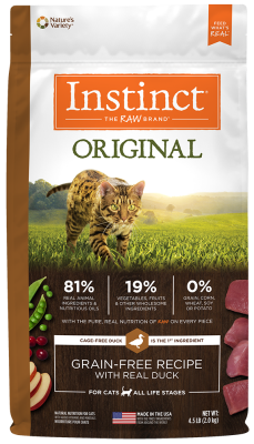 Instinct Original Dry Cat Food, Duck, 4.5-lb