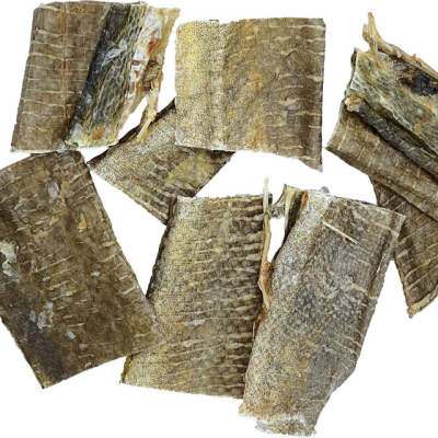 Cod Skin Chips with Yak Cheese