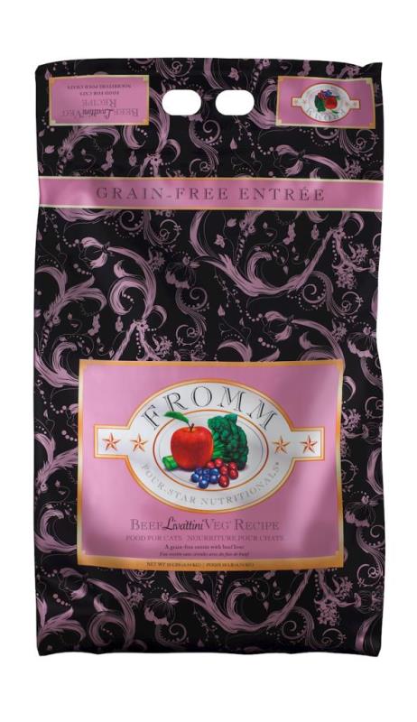 Fromm Four-Star Dry Cat Food, Beef Livattini Veg, 10-lb