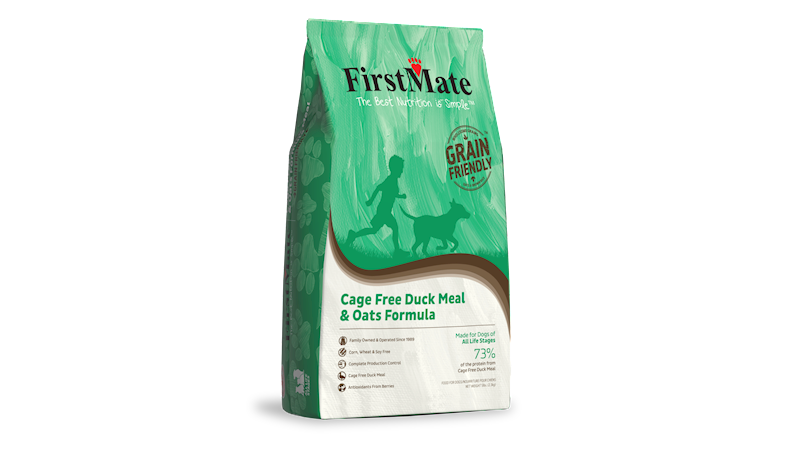 FirstMate Grain Friendly Dry Dog Food, Duck & Oats, 5-lb