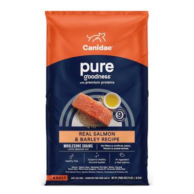 Canidae Pure Wholesome Grains Dry Dog Food, Salmon & Barley, 22-lb