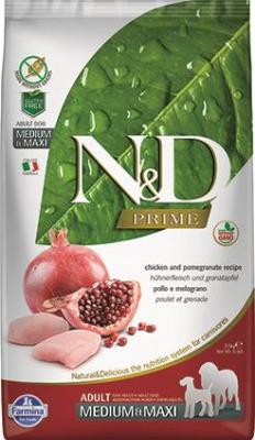 Farmina N&D Prime Dry Dog Food, Chicken & Pomegranate, Adult, Medium & Maxi, 5.5-lb