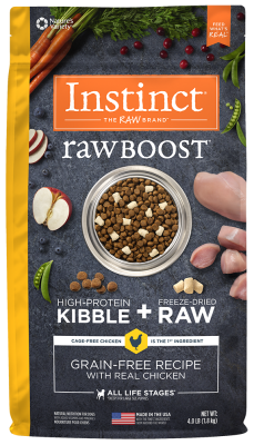 Instinct Raw Boost Grain-Free Dry Dog Food, Chicken, 4-lb