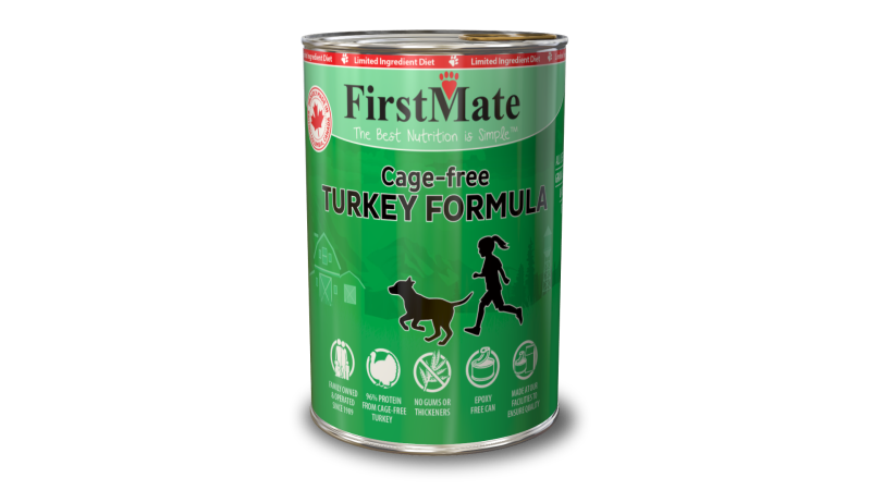 FirstMate Grain-Free Canned Dog Food, Turkey, 12.2-oz