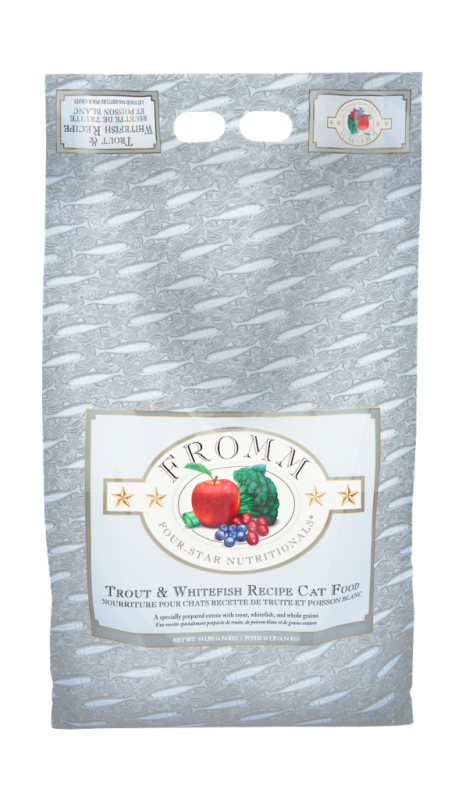 Fromm Four-Star Dry Cat Food, Trout & Whitefish, 10-lb