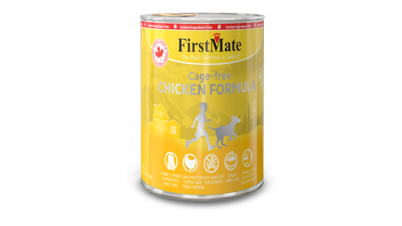 FirstMate Grain-Free Canned Dog Food, Chicken, 12.2-oz