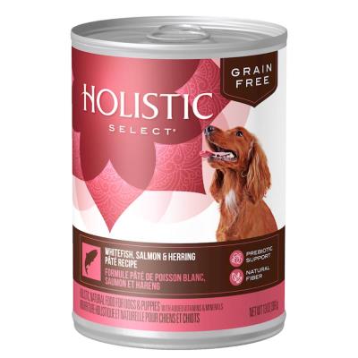 Holistic Select Canned Dog Food, Whitefish Salmon & Herring, 13-oz