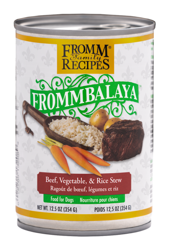 Fromm Frommbalaya Canned Dog Food, Beef, Vegetable, & Rice Stew, 12.5-oz