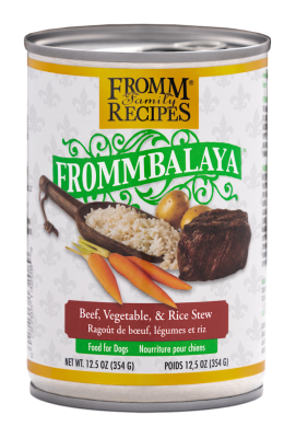Fromm Frommbalaya Canned Dog Food, Beef, Vegetable, & Rice Stew, 12.5-oz